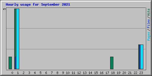 Hourly usage for September 2021