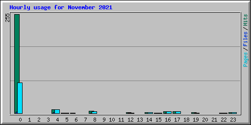Hourly usage for November 2021