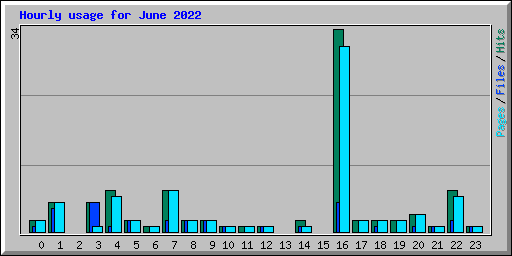 Hourly usage for June 2022