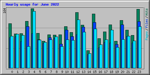 Hourly usage for June 2022